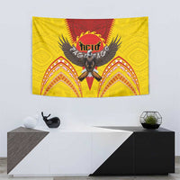 American Samoa Fautasi Race Tapestry Pago Pago-Aeto Samoan Tattoo and Eagle