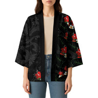 Hawaiian Taro Leaves-Hibiscus and Plumeria Kimono Floral Tribal Tattoo Motif LT03 - Polynesian Pride