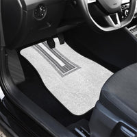 Philippines Polynesian Jasmine Pattern Car Mats With Barong Tagalog White Style LT03 - Polynesian Pride
