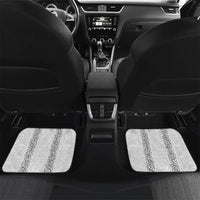 Philippines Polynesian Jasmine Pattern Car Mats With Barong Tagalog White Style LT03 Set 2pcs - Back White - Polynesian Pride