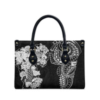 Japanese Irezumi and Hawaiian Polynesian Art Tattoo Leather Bag Black Color LT03 - Polynesian Pride