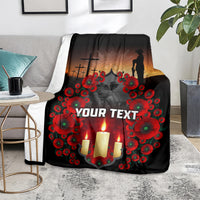 Custom New Zealand and Australia ANZAC Day Blanket Gallipoli and Canlelight Lest We Forget LT03 - Polynesian Pride