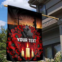 Custom New Zealand and Australia ANZAC Day Garden Flag Gallipoli and Canlelight Lest We Forget LT03 - Polynesian Pride