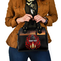 Custom New Zealand and Australia ANZAC Day Shoulder Handbag Gallipoli and Canlelight Lest We Forget LT03 - Polynesian Pride