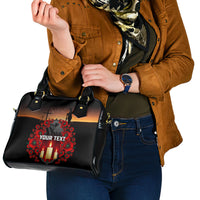 Custom New Zealand and Australia ANZAC Day Shoulder Handbag Gallipoli and Canlelight Lest We Forget LT03 - Polynesian Pride