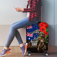 New Zealand and Australia ANZAC Day Luggage Cover National Flag mix Kiwi Bird and Kangaroo Soldier Style LT03 - Polynesian Pride
