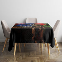 New Zealand and Australia ANZAC Day Tablecloth National Flag mix Kiwi Bird and Kangaroo Soldier Style