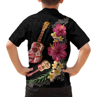 Ukulele mix Polynesian Flower Hawaiian Shirt Hawaiian Tribal Pattern LT03 - Polynesian Pride