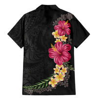 Hawaiian Plumeria and Hibiscus Family Matching Mermaid Dress and Hawaiian Shirt - Colorful Style LT03 - Polynesian Pride