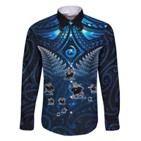 New Zealand Matariki Family Matching Tank Maxi Dress and Hawaiian Shirt Maori Pattern and Kiwi Bird Haka Dance Sky Night