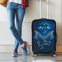 New Zealand Matariki Luggage Cover Maori Pattern and Kiwi Bird Haka Dance Sky Night