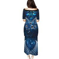 New Zealand Matariki Puletasi Maori Pattern and Kiwi Bird Haka Dance Sky Night LT03 - Polynesian Pride