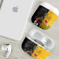 Aotearoa New Zealand And Australia Basketball Custom AirPods Case Maori Tribal Tattoo And Aboriginal Dot Art Heritage LT03 - Polynesian Pride
