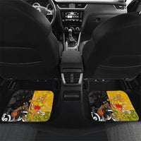 Aotearoa New Zealand And Australia Basketball Custom Car Mats Maori Tribal Tattoo And Aboriginal Dot Art Heritage LT03 Set 2pcs - Back Multicolor - Polynesian Pride