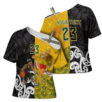 Aotearoa New Zealand And Australia Basketball Custom Cross Shoulder Shirt Maori Tribal Tattoo And Aboriginal Dot Art Heritage LT03 - Polynesian Pride