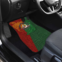 Papua New Guinea East Sepik Province Car Mats Tribal Crocodile Birds of Paradise Melanesian Tattoo LT03 - Polynesian Pride