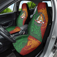 Papua New Guinea East Sepik Province Car Seat Cover Tribal Crocodile Birds of Paradise Melanesian Tattoo LT03 - Polynesian Pride