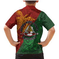 Papua New Guinea East Sepik Province Family Matching Mermaid Dress and Hawaiian Shirt Tribal Crocodile Birds of Paradise Melanesian Tattoo LT03 - Polynesian Pride