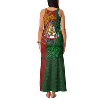 Papua New Guinea East Sepik Province Family Matching Tank Maxi Dress and Hawaiian Shirt Tribal Crocodile Birds of Paradise Melanesian Tattoo LT03 - Polynesian Pride
