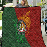 Papua New Guinea East Sepik Province Quilt Tribal Crocodile Birds of Paradise Melanesian Tattoo LT03 Green - Polynesian Pride