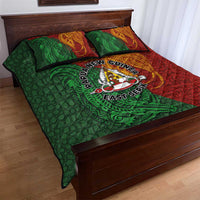 Papua New Guinea East Sepik Province Quilt Bed Set Tribal Crocodile Birds of Paradise Melanesian Tattoo LT03 - Polynesian Pride