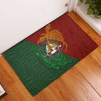 Papua New Guinea East Sepik Province Rubber Doormat Tribal Crocodile Birds of Paradise Melanesian Tattoo LT03 - Polynesian Pride
