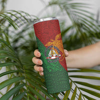 Papua New Guinea East Sepik Province Skinny Tumbler Tribal Crocodile Birds of Paradise Melanesian Tattoo LT03 - Polynesian Pride