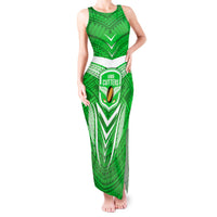 Kimbe Cutters Rugby Tank Maxi Dress Papua New Guinea Polynesian Tattoo Green Version LT03 Women Green - Polynesian Pride