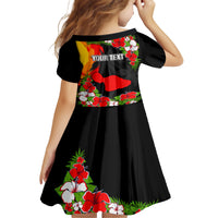 Custom Hawaii Maui Island Family Matching Short Sleeve Bodycon Dress and Hawaiian Shirt Maui Map With Tropical Forest Sunset Vibe LT03 - Polynesian Pride