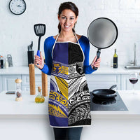 Rugby Niue and Aotearoa Apron Hiapo with Maori Moko Tribal Heritage Tattoos - Polynesian Pride