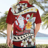 Personalised Tahiti Christmas Hawaiian Shirt Tiare Flowers and Pomarea Nigra with Polynesian Pattern LT03 - Polynesian Pride