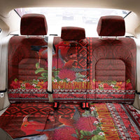 Hawaii KaUla Wena Iiwi Back Car Seat Cover With Tropical Plants and 'Ohi'a lehua Kakau Art Tattoo LT03 - Polynesian Pride