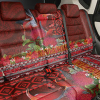 Hawaii KaUla Wena Iiwi Back Car Seat Cover With Tropical Plants and 'Ohi'a lehua Kakau Art Tattoo LT03 - Polynesian Pride