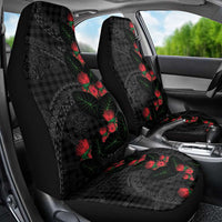 Hawaiian Kakau Art Car Seat Cover Taro Leaves with Ohia Lehua and Pakala Pattern LT03 - Polynesian Pride
