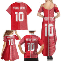 Custom Tahiti Football-Iron Warriors Family Matching Summer Maxi Dress and Hawaiian Shirt LT03 - Polynesian Pride