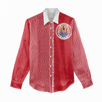 Custom Tahiti Football-Iron Warriors Women Casual Shirt LT03 - Polynesian Pride