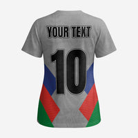 Custom New Caledonia-The Kagus Scrub Top - Polynesian Pride