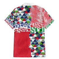 Hawaiian Floral Kakau Tropical Leaves-Sporty Style Family Matching Mermaid Dress and Hawaiian Shirt LT03 - Polynesian Pride