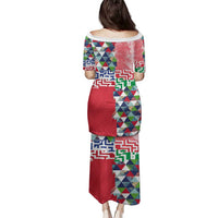 Hawaiian Floral Kakau Tropical Leaves-Sporty Style Family Matching Puletasi and Hawaiian Shirt LT03 - Polynesian Pride