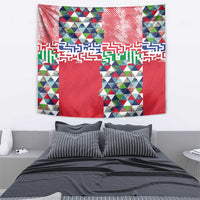 Hawaiian Floral Kakau Tropical Leaves-Sporty Style Tapestry LT03 - Polynesian Pride