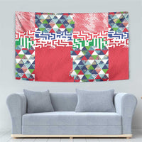 Hawaiian Floral Kakau Tropical Leaves-Sporty Style Tapestry LT03 - Polynesian Pride