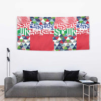 Hawaiian Floral Kakau Tropical Leaves-Sporty Style Tapestry LT03 - Polynesian Pride