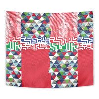 Hawaiian Floral Kakau Tropical Leaves-Sporty Style Tapestry LT03 - Polynesian Pride