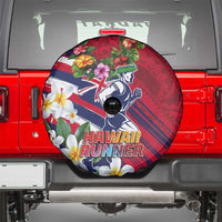 Hawaii Runner-Kakau Art with Lei and Plumeria Spare Tire Cover LT03 - Polynesian Pride
