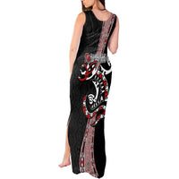 Aotearoa Toitu Te Tiriti Taniko Tank Maxi Dress Maori Taniwha Haka - Honour the Treaty LT03 - Polynesian Pride