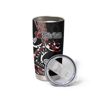 Aotearoa Toitu Te Tiriti Taniko Tumbler Cup Maori Taniwha Haka - Honour the Treaty LT03 - Polynesian Pride