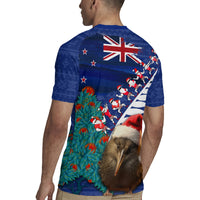 New Zealand Christmas Rugby Jersey Kiwi Bird Santa and Silver Fern Funny Haka Dance LT03 - Polynesian Pride