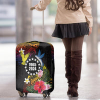 Cook Islands Independence Day Luggage Cover Maroro and Kakaia with Hibiscus Flower Polynesian Pattern LT03 - Polynesian Pride