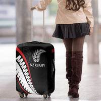 New Zealand Rugby Luggage Cover Sporty Silver Fern Shape with Maori Tattoos LT03 - Polynesian Pride