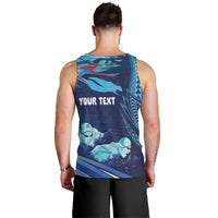 Personalized Hawaii Swimming Men Tank Top Tribal Sporty Style LT03 - Polynesian Pride